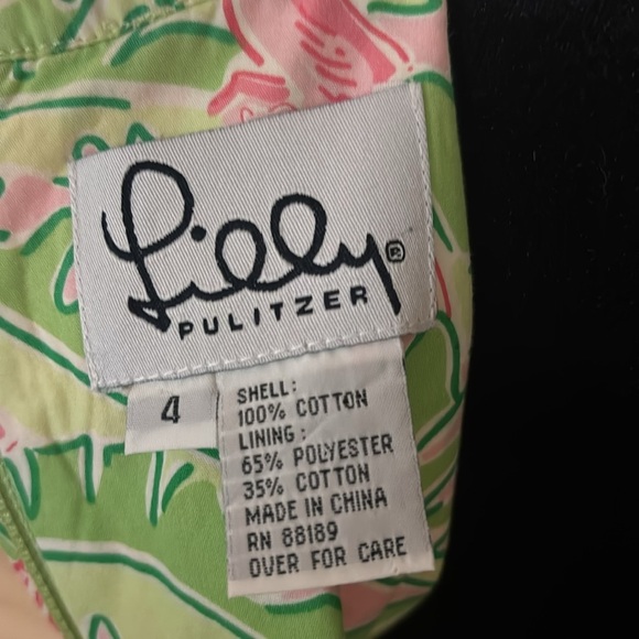 Vintage Y2K Lilly Pulitzer Musical Monkeys Banana Leaf Day Dress 0024 - Picture 9 of 9